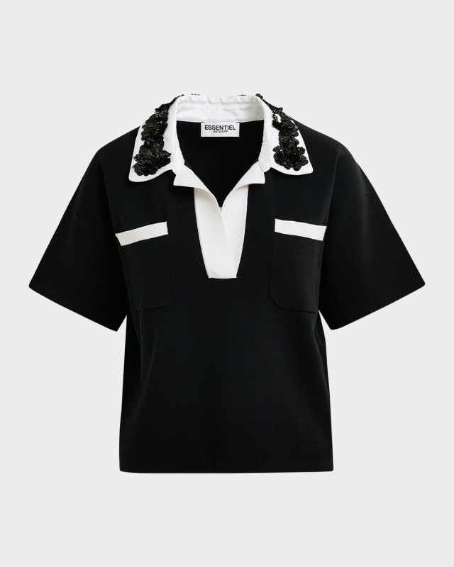 Hoiseau Embroidered Polo